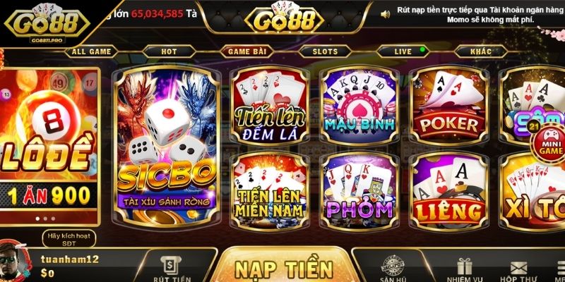 GO88 - Đổi Thưởng Xanh Chín, Uy Tín Tạo Nên Đẳng Cấp 7 Game bài GO88 là một trong những sản phẩm chủ lực hiện nay